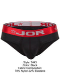 JOR 2443 Men's Underwear Astor Stylish Briefs Color Black