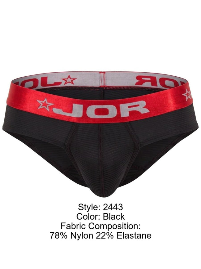 JOR 2443 Men's Underwear Astor Stylish Briefs Color Black