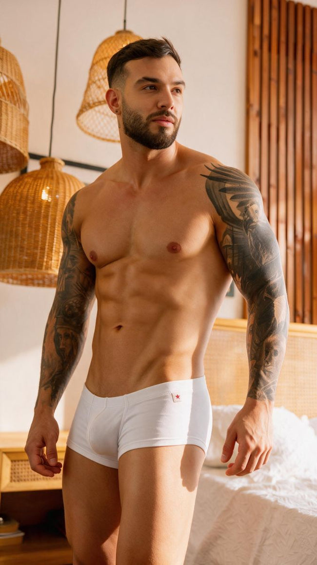 JOR 2449 Men's Underwear Sleek Invisible Trunks Color White