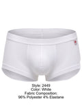JOR 2449 Men's Underwear Sleek Invisible Trunks Color White