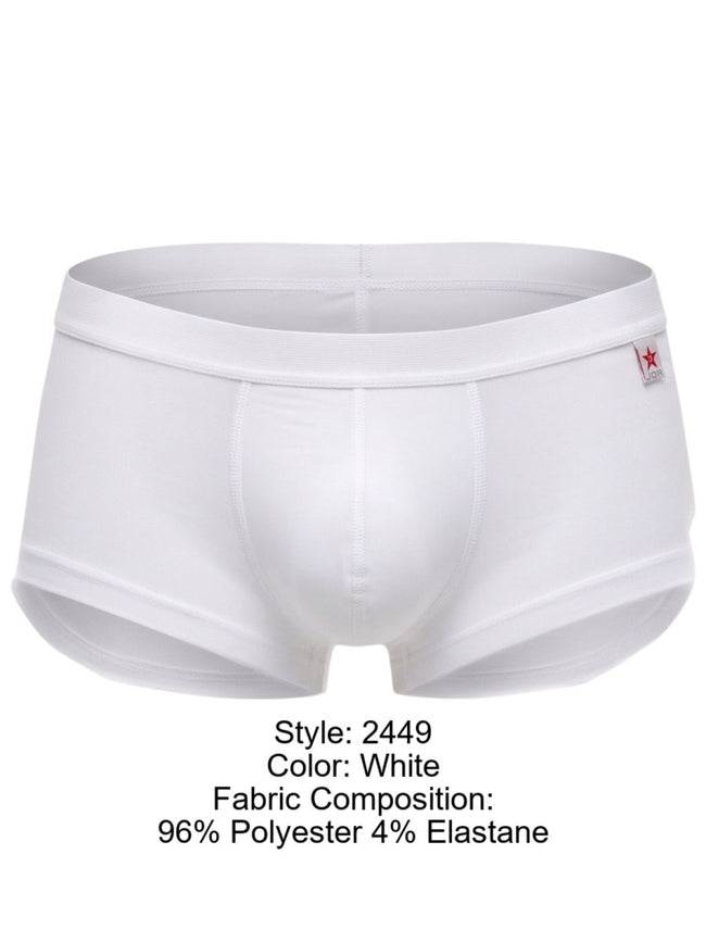 JOR 2449 Men's Underwear Sleek Invisible Trunks Color White