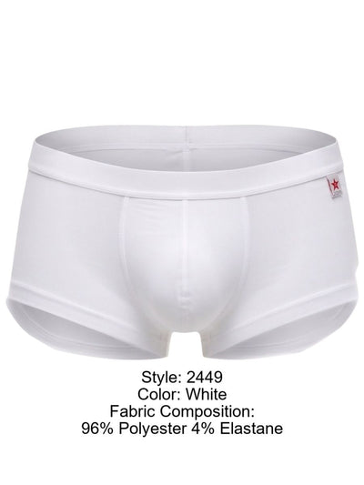 JOR 2449 Men's Underwear Sleek Invisible Trunks Color White