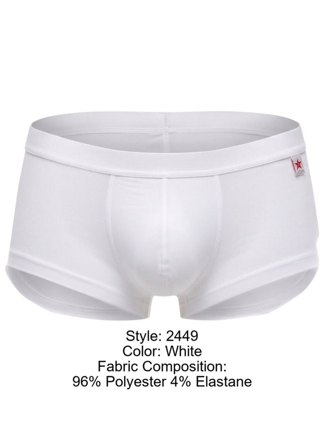 JOR 2449 Men's Underwear Sleek Invisible Trunks Color White