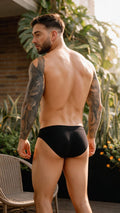 JOR 2450 Men's Underwear Invisible Briefs Sleek Comfort Color Black
