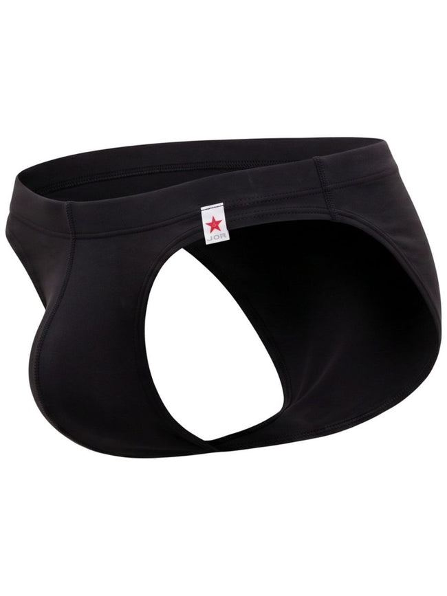 JOR 2450 Men's Underwear Invisible Briefs Sleek Comfort Color Black