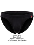 JOR 2450 Men's Underwear Invisible Briefs Sleek Comfort Color Black