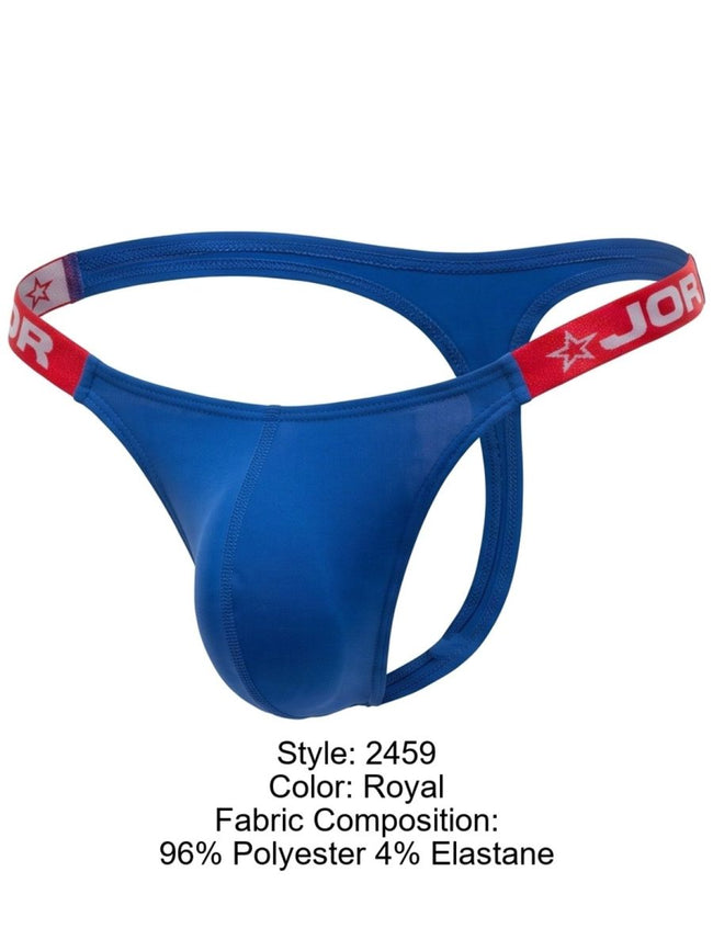 JOR 2459 Men's Underwear Eros Thongs Sleek Fit Color Royal
