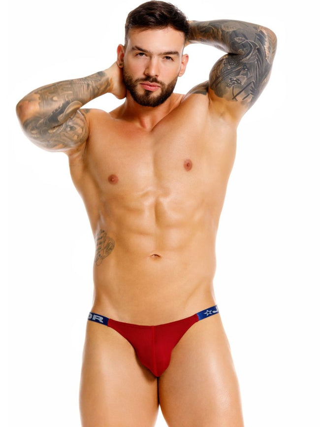 JOR 2459 Men's Underwear Eros Thongs Sleek Fit Color Wine