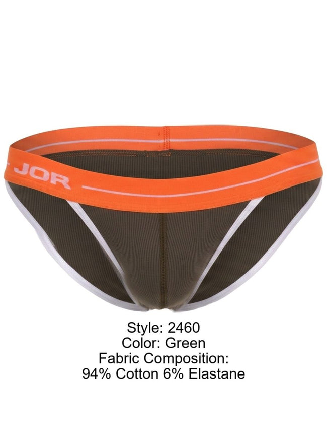 JOR 2460 Men's Underwear Rush Briefs Color Green