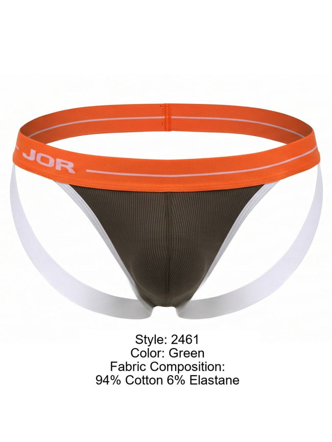 JOR 2461 Men's Underwear Rush Jockstrap Color Green