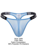 JOR 2466 Men's Underwear Frost Thongs Color Blue