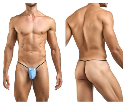 JUSTIN+SIMON XSJ02 Classic G-String Color Baby Blue