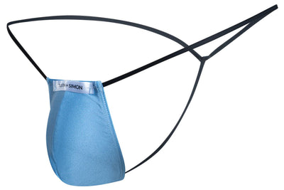 JUSTIN+SIMON XSJ02 Classic G-String Color Baby Blue