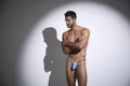 JUSTIN+SIMON XSJ02 Classic G-String Color Baby Blue