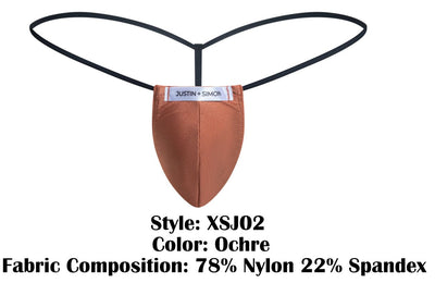 JUSTIN+SIMON XSJ02 Classic G-String Color Ochre
