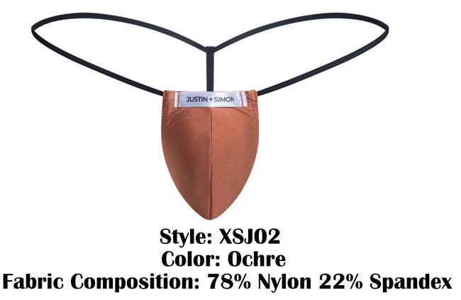 JUSTIN+SIMON XSJ02 Classic G-String Color Ochre