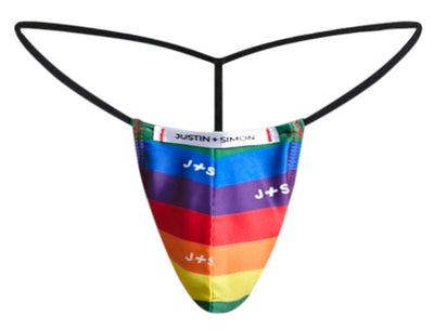 JUSTIN+SIMON XSJ02 Classic G-String Color Pride Flag
