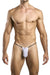 JUSTIN+SIMON XSJ02 Classic G-String Color White Mesh