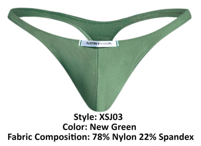 JUSTIN+SIMON XSJ03 Classic Thongs Color New Green