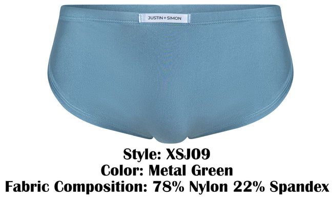 JUSTIN+SIMON XSJ09 Running Shorts Color Metal Green