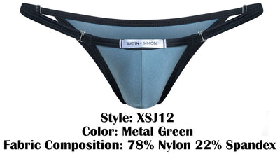 JUSTIN+SIMON XSJ12 Bikini Color Metal Green