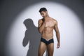 JUSTIN+SIMON XSJ13 Cheeky Bulge Boxer Color Peach Black
