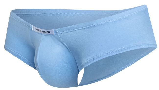 JUSTIN+SIMON XSJ13 Cheeky Bulge Boxer Color Peach Blue