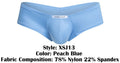 JUSTIN+SIMON XSJ13 Cheeky Bulge Boxer Color Peach Blue