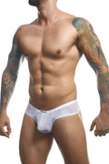 JUSTIN+SIMON XSJ22 Cheek Briefs Color White Mesh