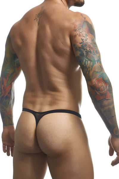 JUSTIN+SIMON XSJBU02 Bulge Thongs Color Black Mesh