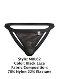 MaleBasics MBL82 Sexy Jockstrap Color Black Lace