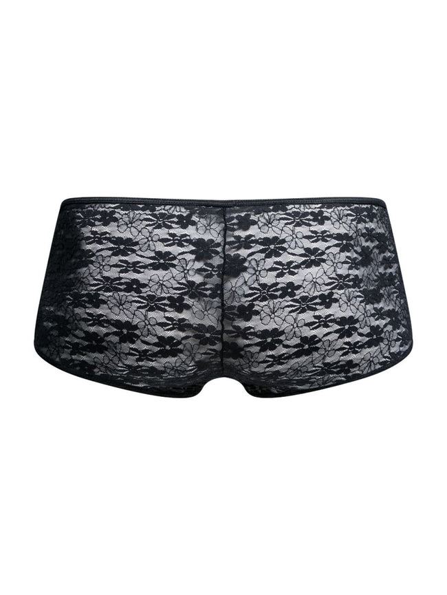 MaleBasics MBL83 Loop Cheeky Trunks Color Black Lace