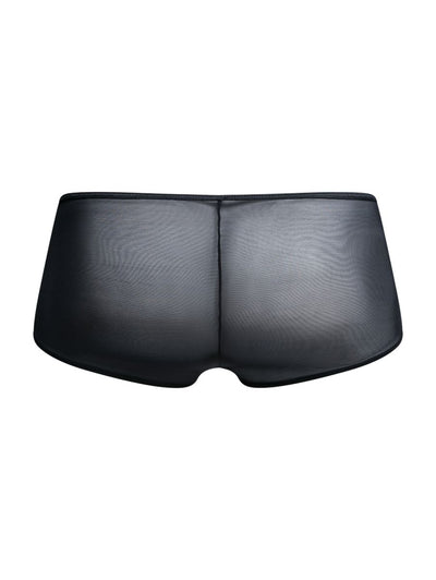 MaleBasics MBL83 Loop Cheeky Trunks Color Black Mesh
