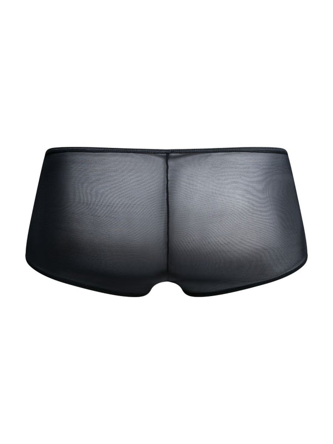 MaleBasics MBL83 Loop Cheeky Trunks Color Black Mesh
