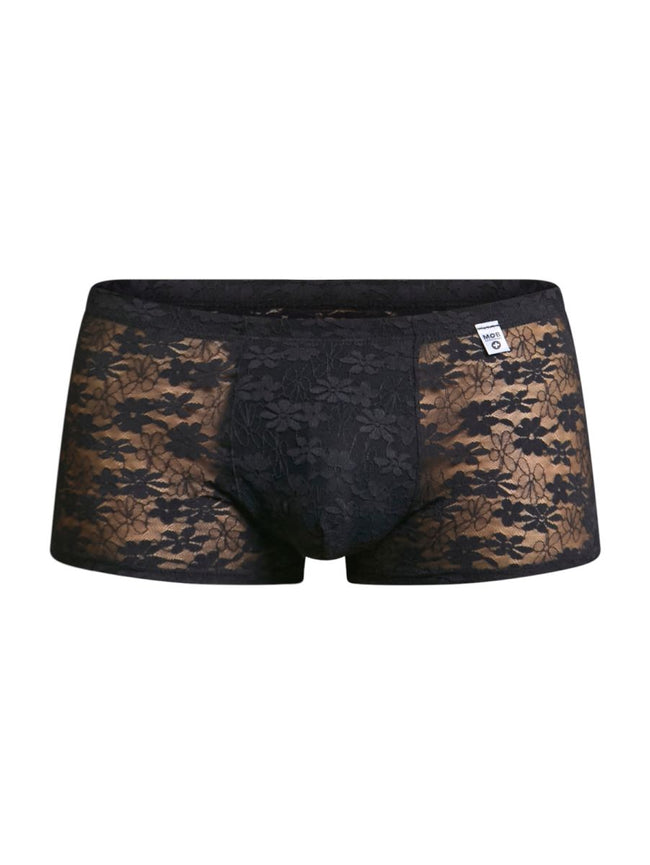 MaleBasics MBL84 Classic Pouch Trunks Color Black Lace
