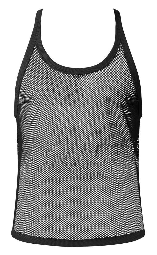 Male Power 110-11C Fishnet 2 Tank Top Color Black