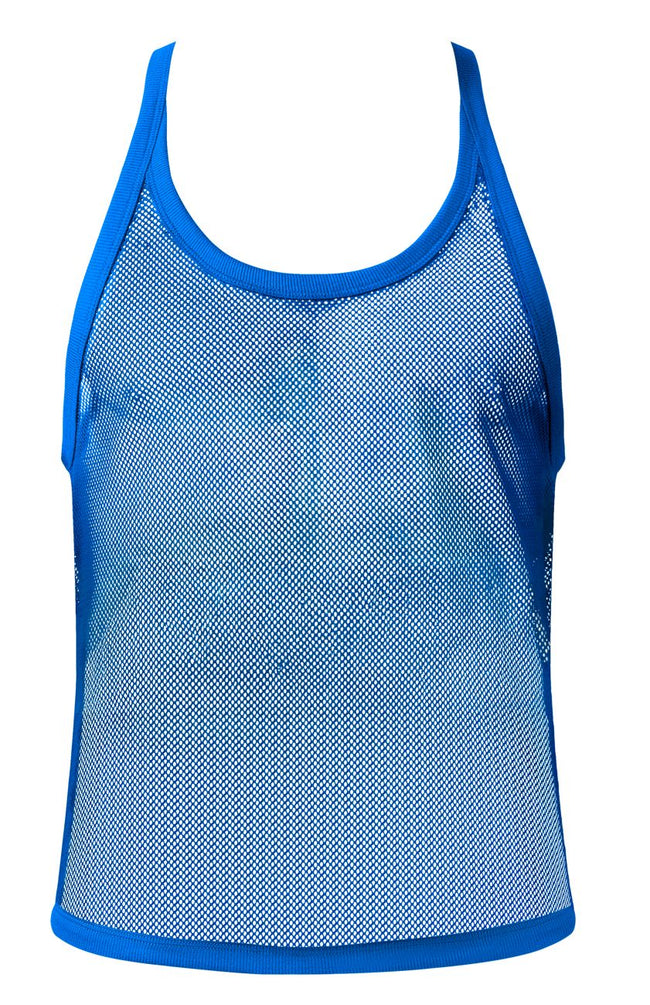 Male Power 110-11C Fishnet 2 Tank Top Color Royal