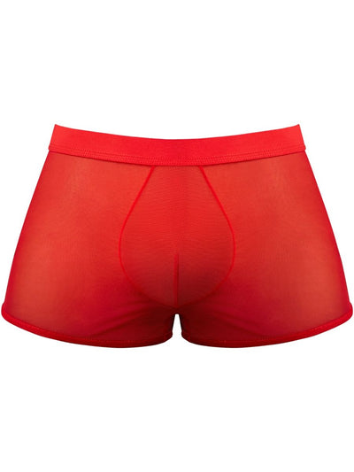 Male Power 145-307 Mesh 2 Mini Short Trunks Color Red