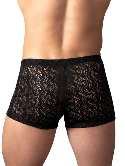 Male Power 150-305 Ripple Pouch Short Trunks Color Black