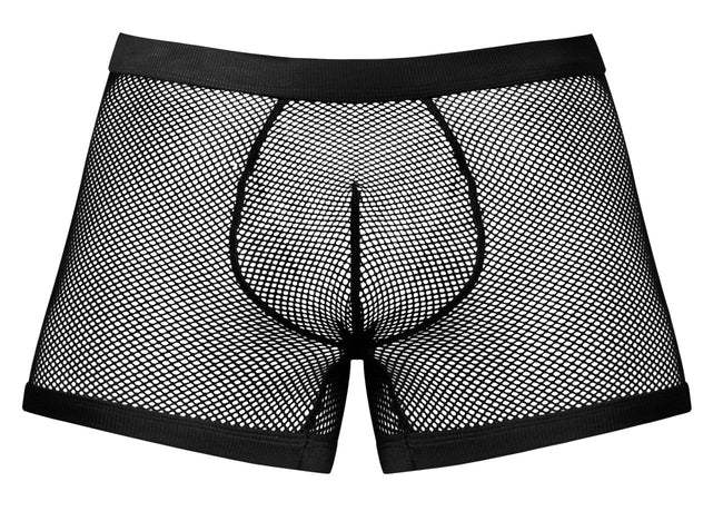 Male Power 152-11C Fishnet 2 Pouch Short Color Black