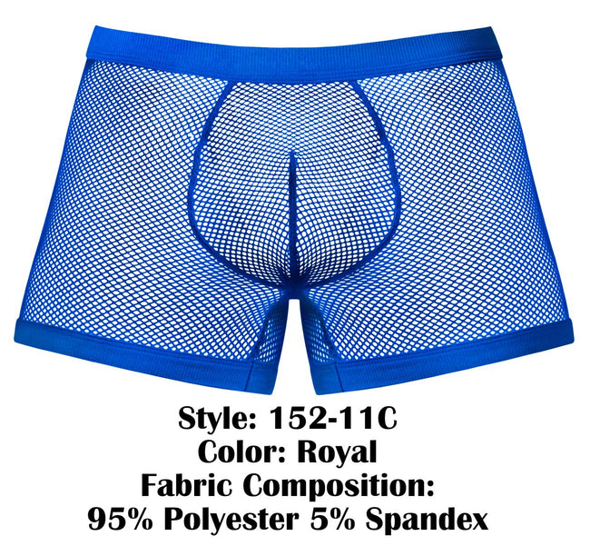 Male Power 152-11C Fishnet 2 Pouch Short Color Royal