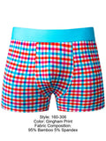 Male Power 160-306 So Comfy Gingham Boxer Brief in Gingham Print Color Gingham Print