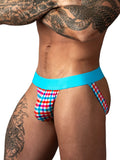 Male Power 349-306 So Comfy Gingham Jock in Gingham Print Color Gingham Print