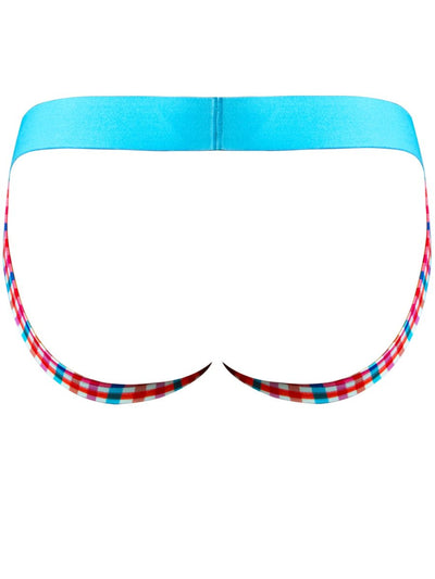 Male Power 349-306 So Comfy Gingham Jock in Gingham Print Color Gingham Print