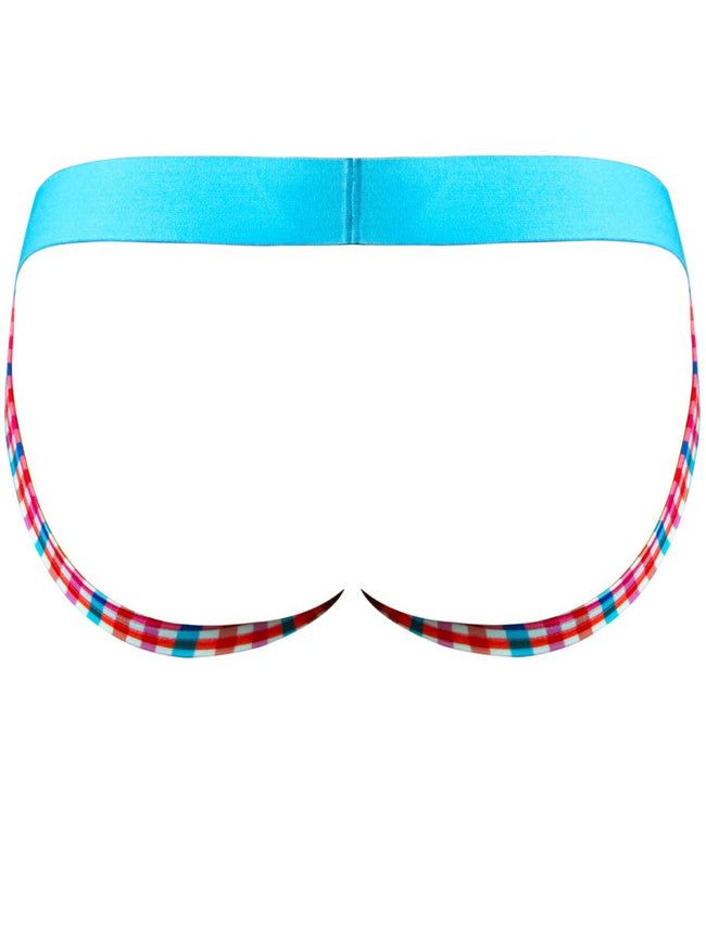 Male Power 349-306 So Comfy Gingham Jock in Gingham Print Color Gingham Print
