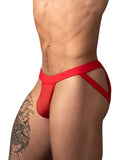 Male Power 352-307 Mesh 2 Strappy Ring Jockstrap Color Red