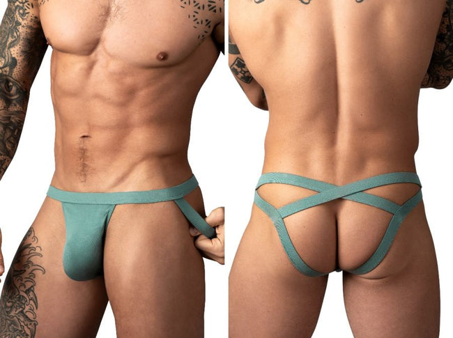 Male Power 394-308 Eco Cozy Jockstrap Color Green