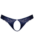 Male Power 409-280 Sassy Lace Open Ring Thong Color Navy