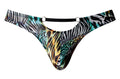 Male Power 439-295 Go Wild Thong with 2 Rings Color Multi Animal