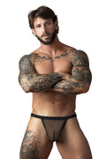 Male Power 449-11C Fishnet 2 G-String Color Black